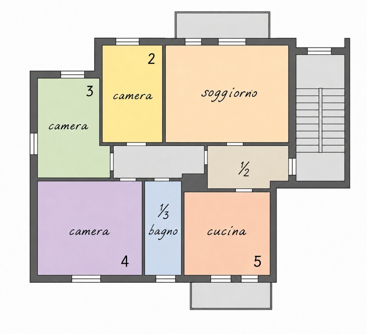PLN ungaresca - Appartamento Via Ungaresca 90, Pordenone - planimetria 1