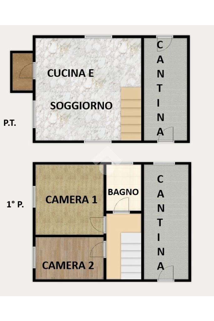Semi-detached house Via Semino Bastia, Busalla - floor plans 1