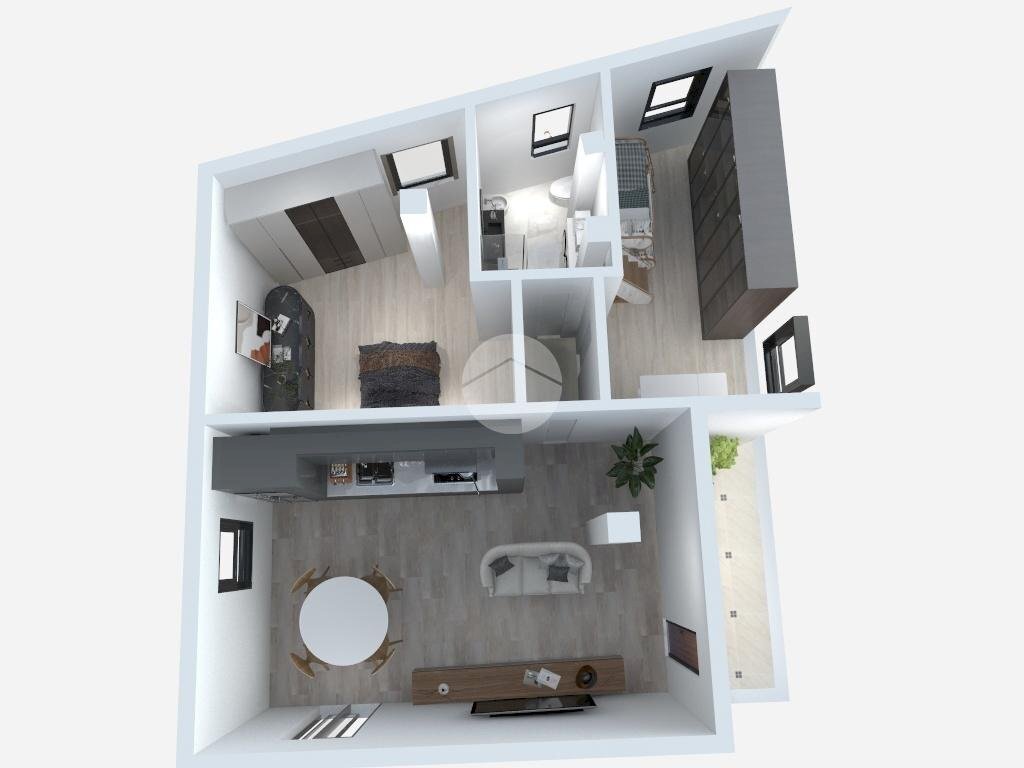 Trilocale Via S. Maurizio, Leini - planimetria 1