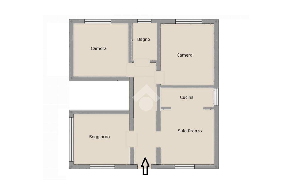 Three-room apartment Formigine, Formigine - floor plans 1