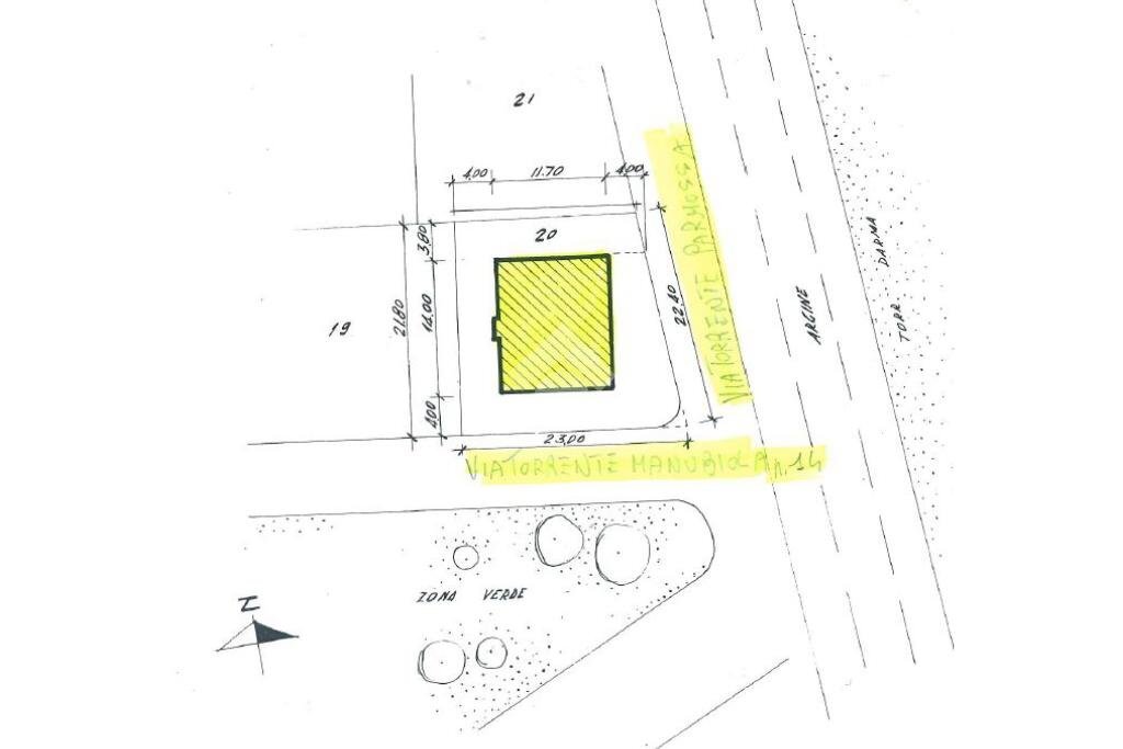 Three-room apartment Via Torrente Manubiola, Parma (neighborhood Montanara) - floor plans 1
