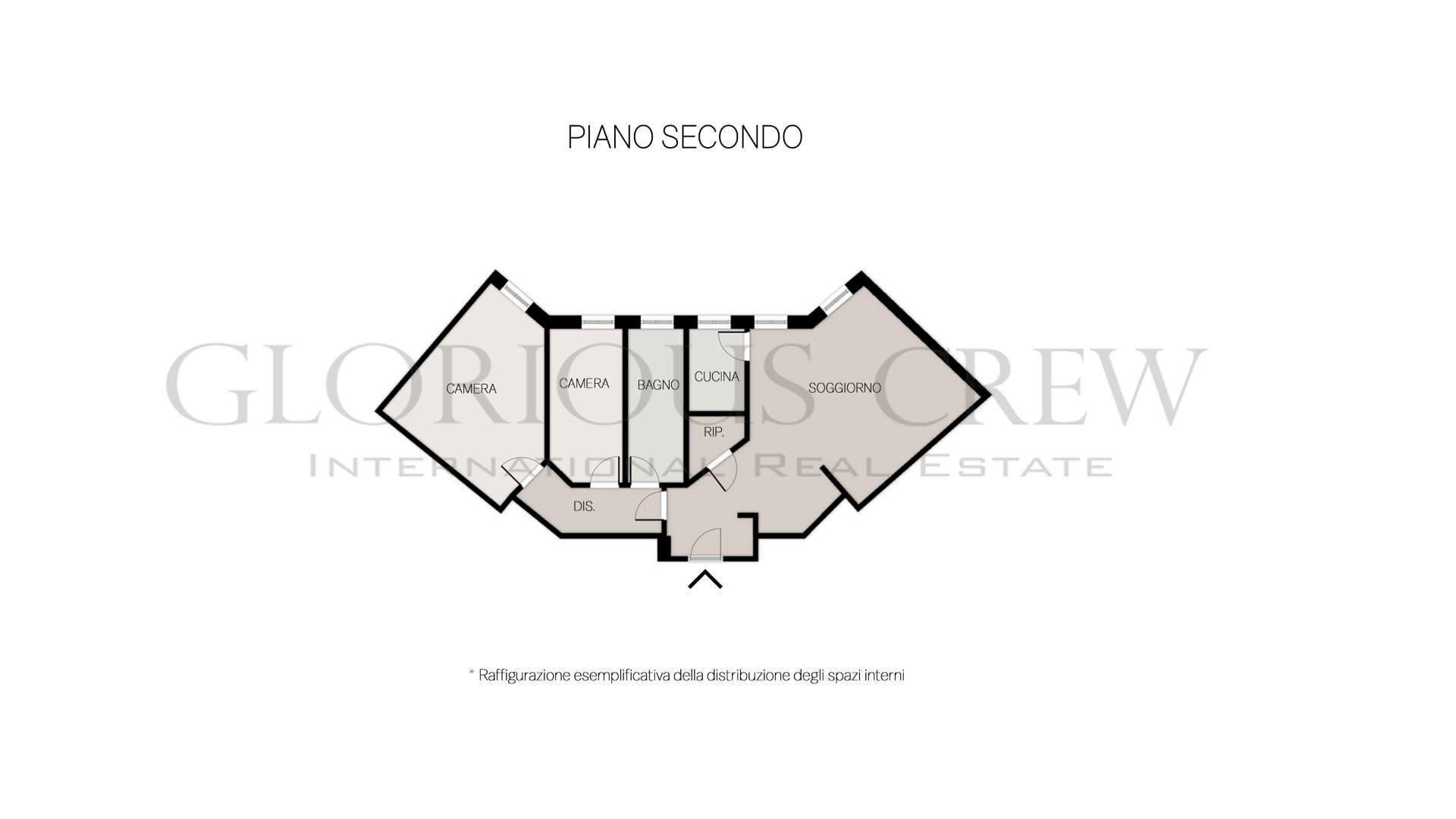 Foto 14 - Three-room apartment Galleria dell'unione, Milano - floor plans 1