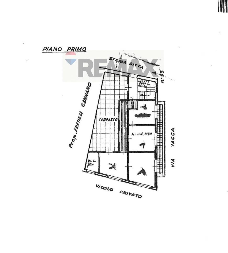 Pianta 2D - Quadrilocale via vacca
 
53, Paterno - planimetria 1