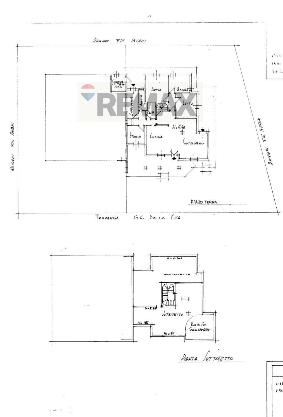 Pianta 2D - Villa Via Vincenzo Bellini, Luzzara - floor plans 1