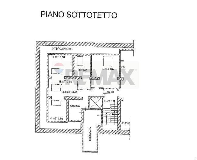 Pianta 2D - Quadrilocale Cairo Montenotte - planimetria 1