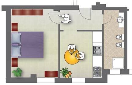 Foto 11 - Two-room apartment VIA MATTEOTTI
 
16, Melzo - floor plans 1