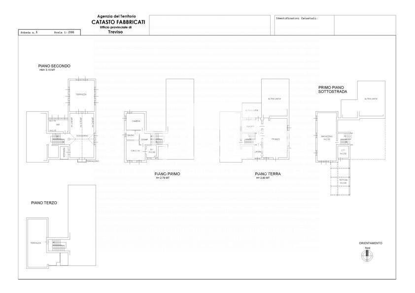 Foto 41 - Villa Via Fornaci
 
32, Treviso - planimetria 1