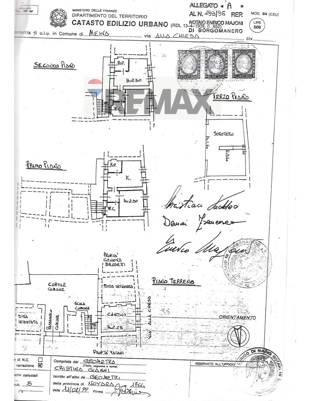 Pianta 2D - Semi-detached house Via alla Chiesa
 
1, Meina - floor plans 1