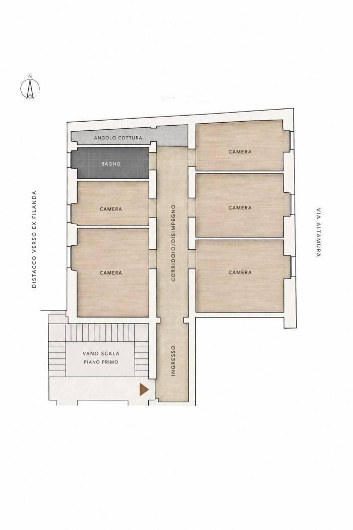 Appartamento largo Brindisi, 18, Roma - planimetria 1
