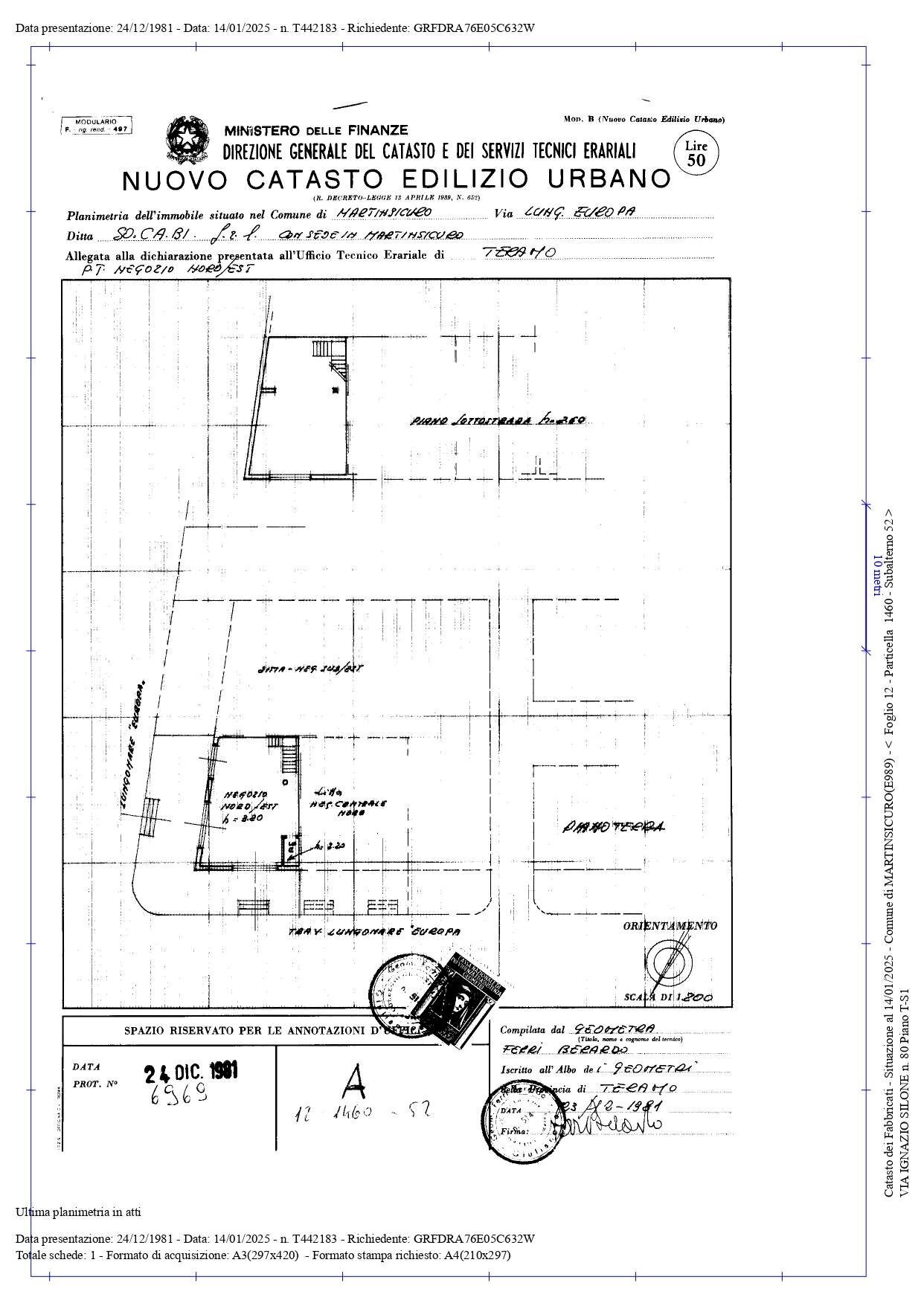 Foto 17 - Commercial Premises VIA IGNAZIO SILONE
 
80, Martinsicuro - floor plans 1