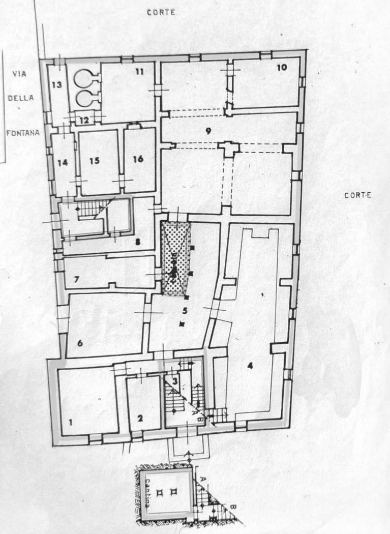 Stable - Palace Località Morruzze, 14, Baschi - floor plans 1
