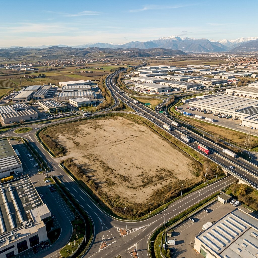 Nano Banana 2 - Ultra realistic aerial drone photo - Building land Santo Stefano di Magra - photo 2