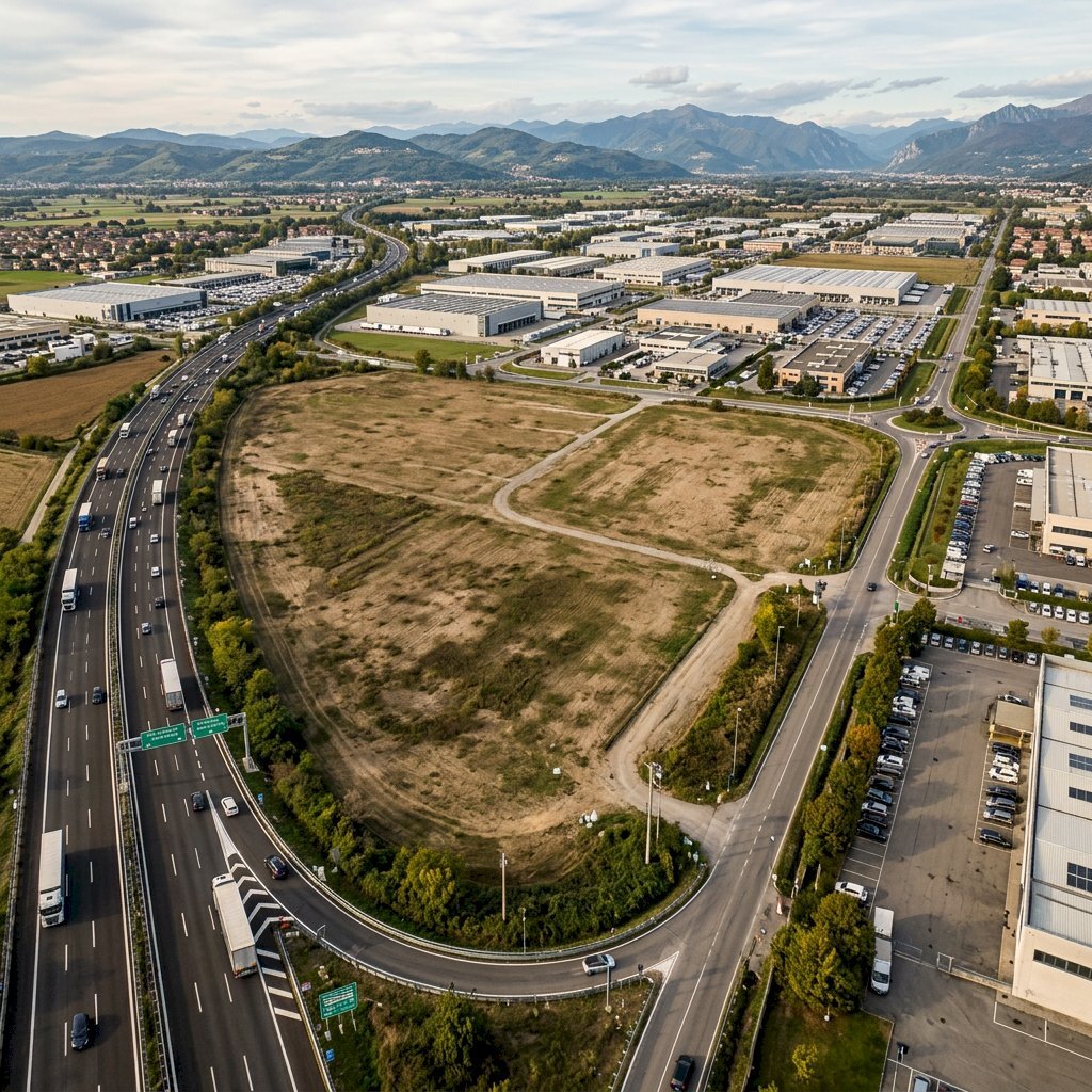 Nano Banana 2 - Ultra realistic aerial drone photo - Building land Santo Stefano di Magra - photo 3