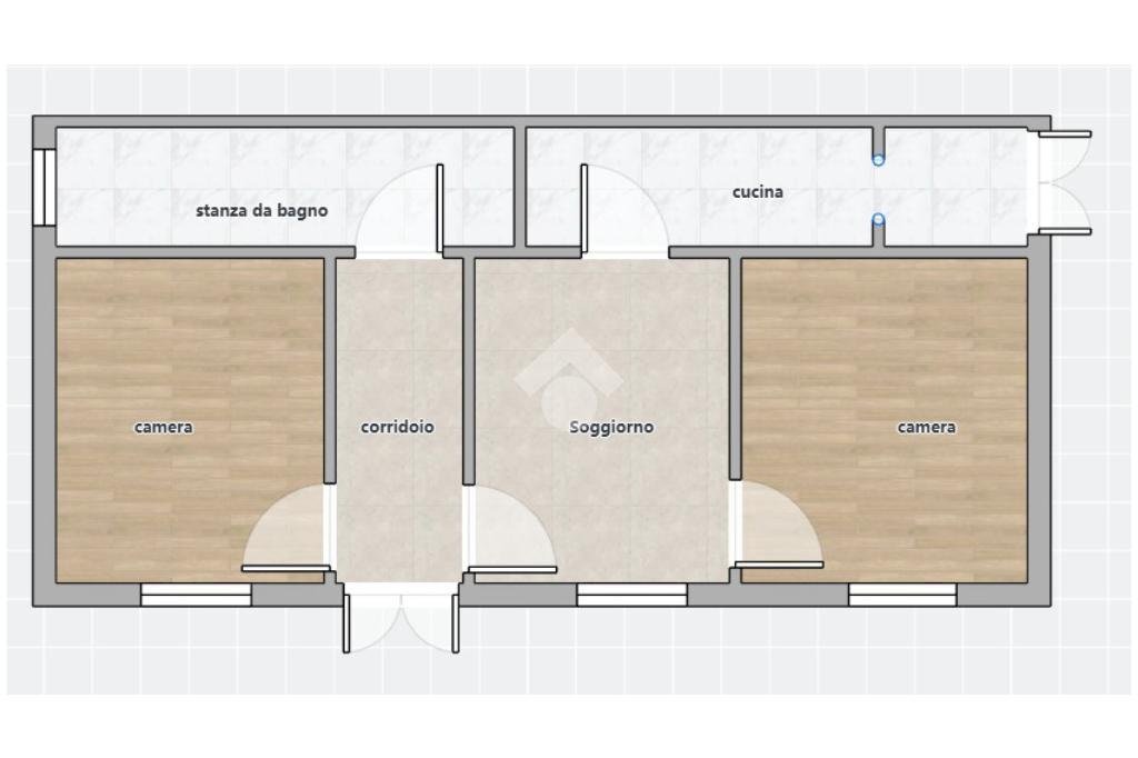 Three-room apartment Via Bixio, Rho - floor plans 1