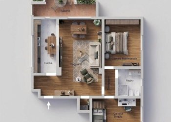 Three-room apartment Viale Europa, Bussero - photo 23