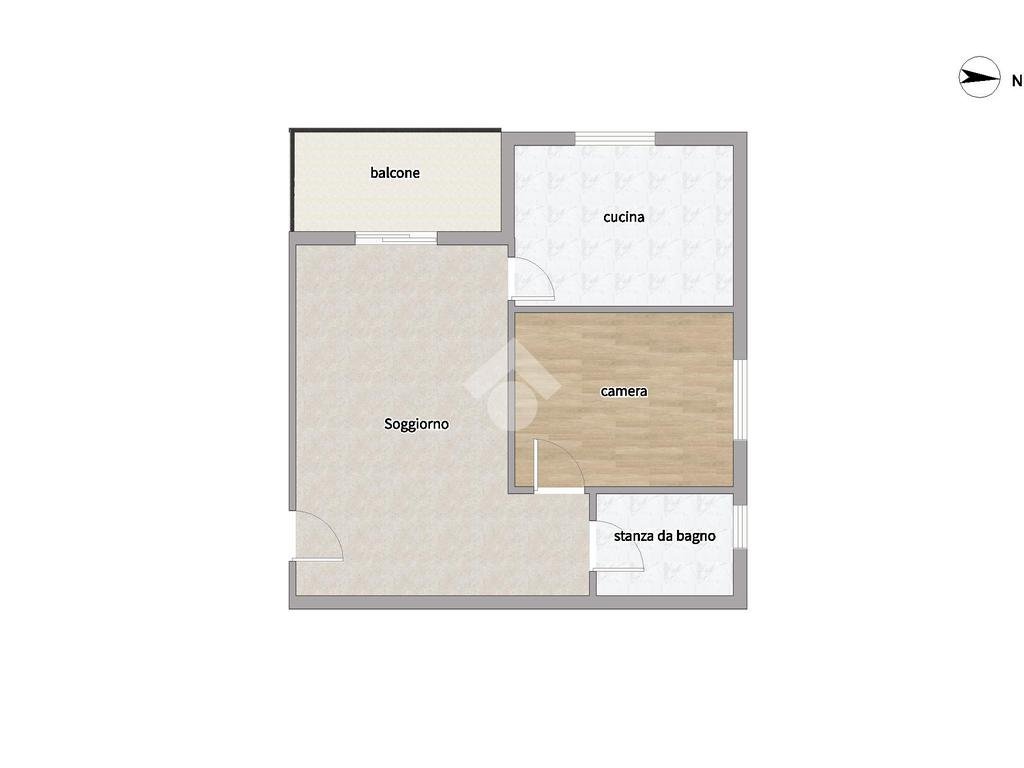 Three-room apartment Via nazionale, Gravere - floor plans 1