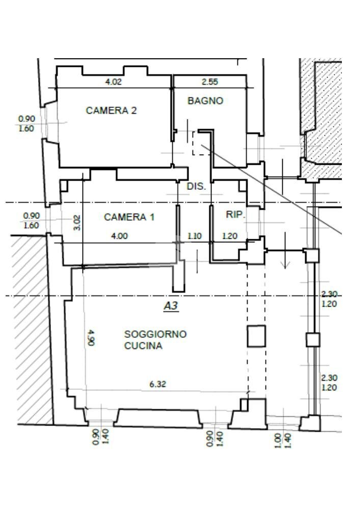 Four-room apartment Via Galiniè, Avigliana - floor plans 1