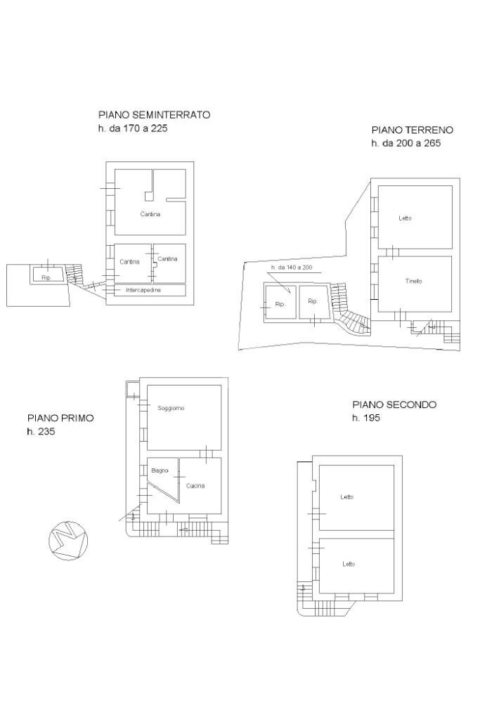 Casa semi indipendente Frazione Gallo, Valdilana - planimetria 1