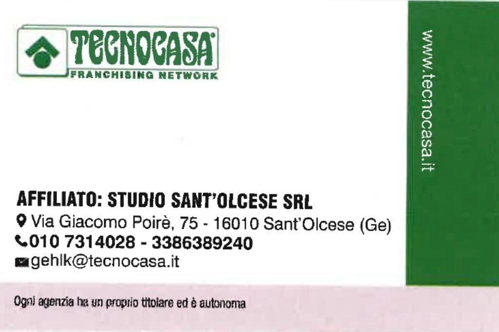 Three-room apartment Piazza Guglielmo Marconi, Sant'Olcese - floor plans 1