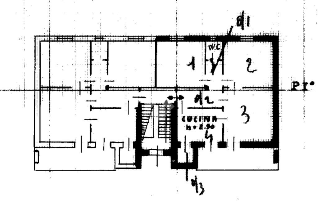 Four-room apartment Via giuseppe mazzini, Tronzano Vercellese - floor plans 1