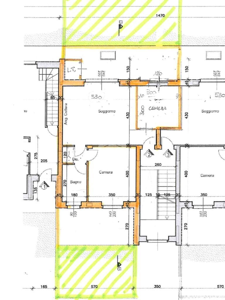 Three-room apartment Via Druento Viale Aldo Moro, Pianezza - floor plans 1