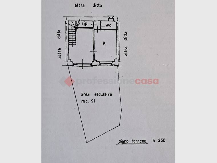 Terraced Villa Piazza Solferino, 1, Pinerolo - floor plans 1