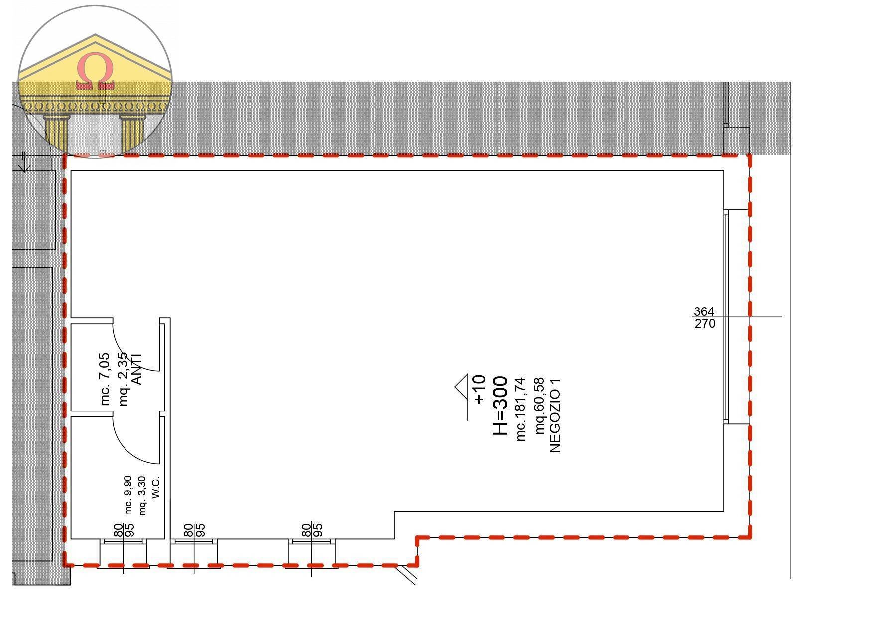 Foto 2 - Shop Ponzano Veneto - floor plans 1