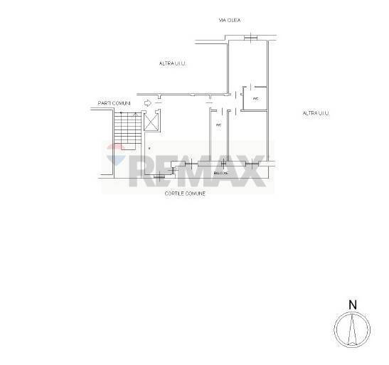 Pianta 2D - Trilocale Pioltello - planimetria 1