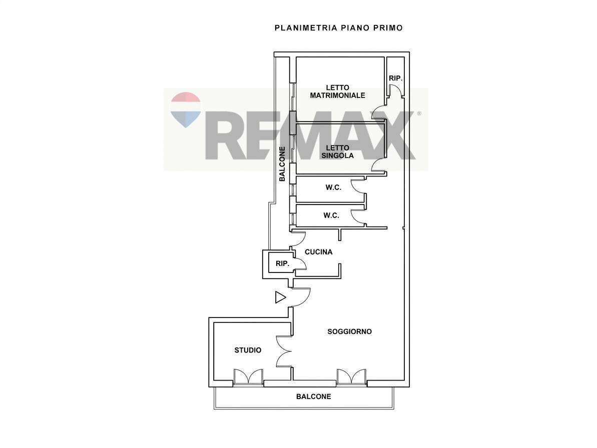 Pianta 2D - Quadrilocale Via Cristoforo Colombo
 
34, Mola di Bari - planimetria 1