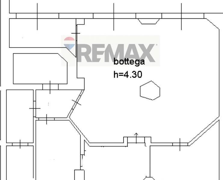 Pianta 2D - Attività Commerciale Via Etnea, Lentini - planimetria 1