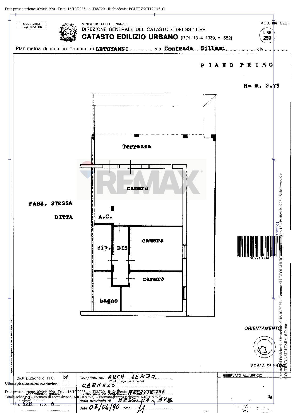Pianta 2D - Apartment CONTRADA SILLEMI
 
4, Letojanni - floor plans 1