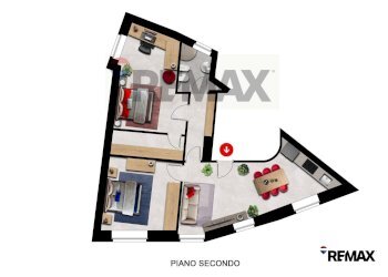 Pianta 2D - Three-room apartment Angolo Terme - photo 4