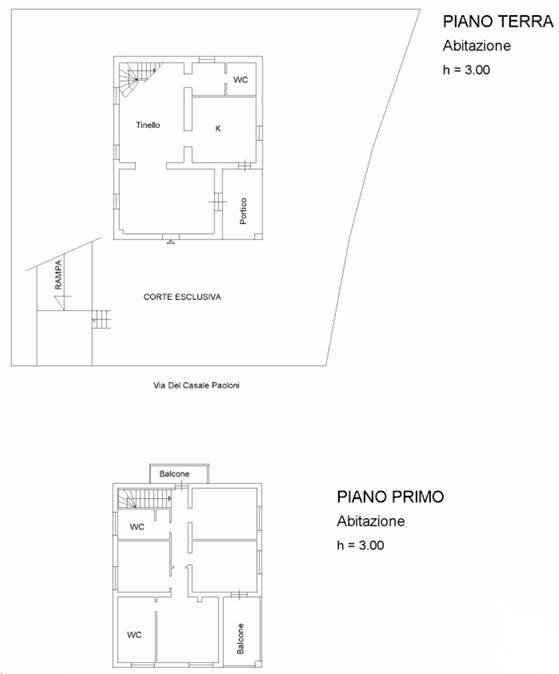 Foto 62 - Villa Via Del Casale Paoloni, Roma - planimetria 1