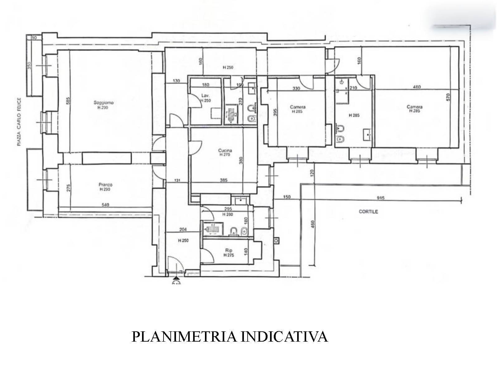 Foto 40 - Appartamento Piazza Carlo Felice, Torino - planimetria 1