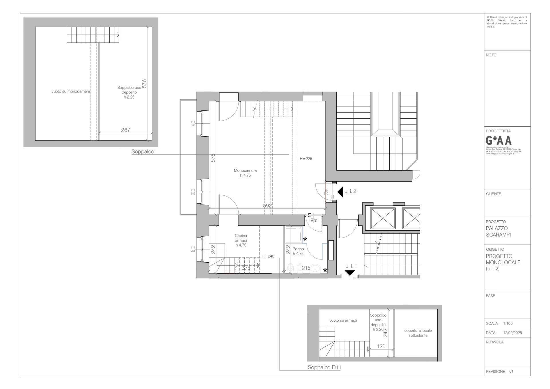 Foto 18 - Three-room apartment via Bogino
 
25, Torino - floor plans 1