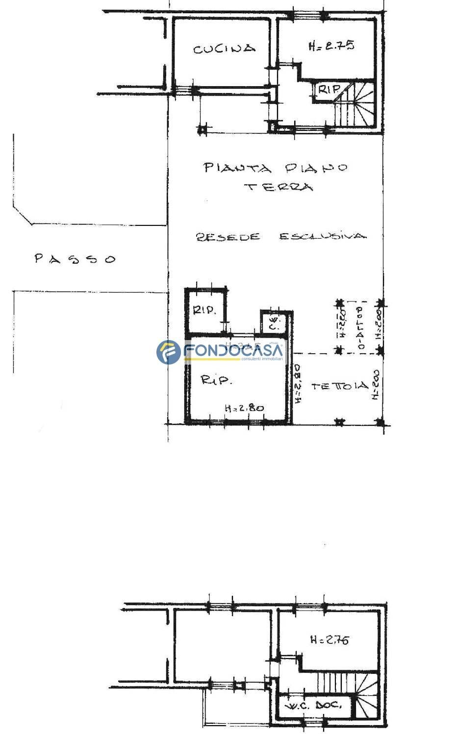 planimetria - Casa semi indipendente Via Serraglio, Pietrasanta - planimetria 1
