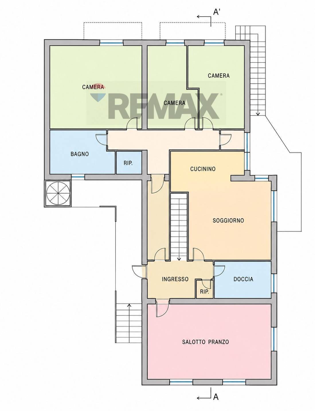Pianta 2D - Villa Via Sicilia
 
125, Valderice - planimetria 1