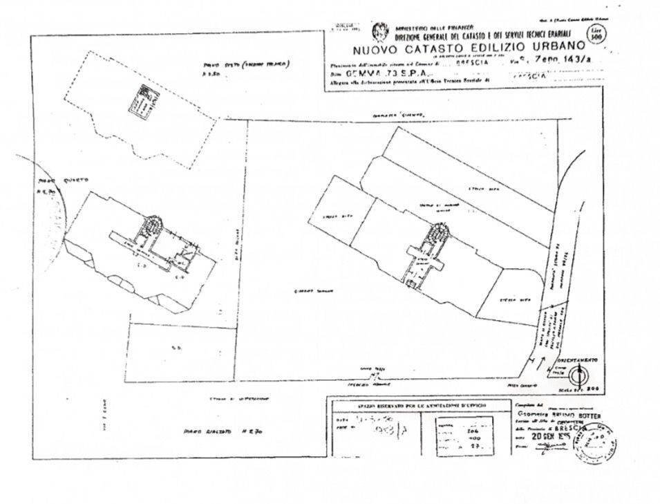 One-room apartment via San Zeno, 143, Brescia - floor plans 1