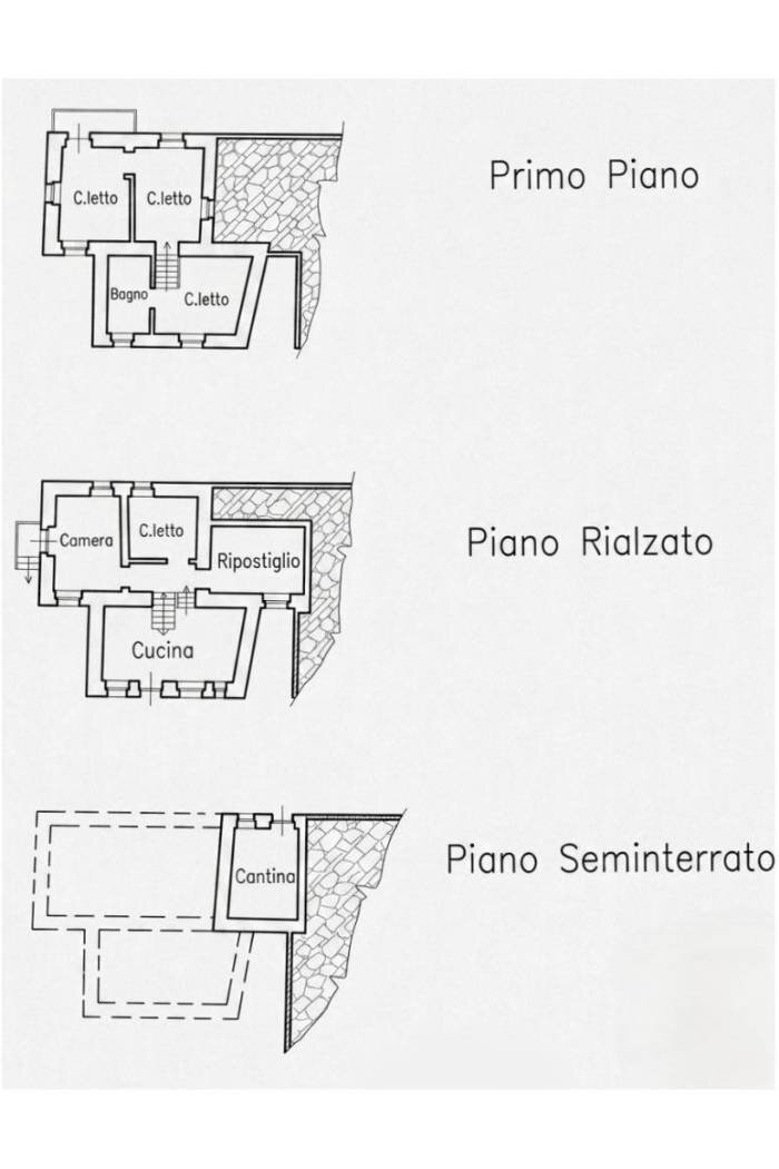 Casa indipendente Frazione Remeneglia, Fabbrica Curone - planimetria 1