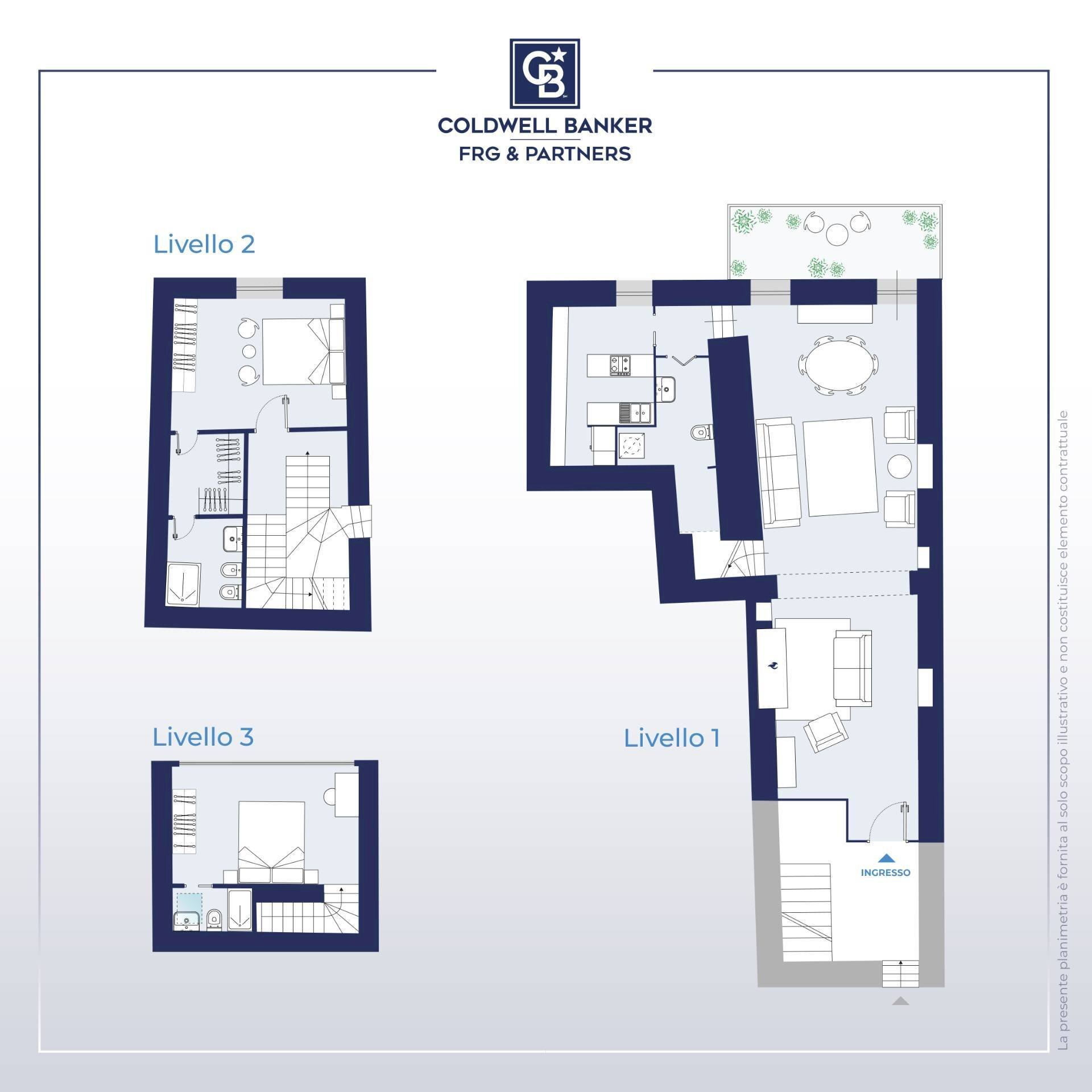 Foto 43 - Four-room apartment Via Sant'Andrea, Viterbo - floor plans 1