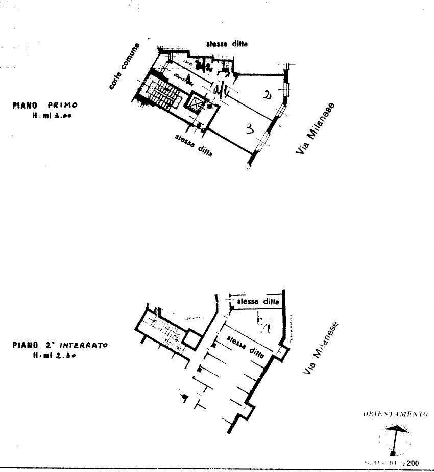 Two-room apartment via Milanese, 11, Sesto San Giovanni - floor plans 1