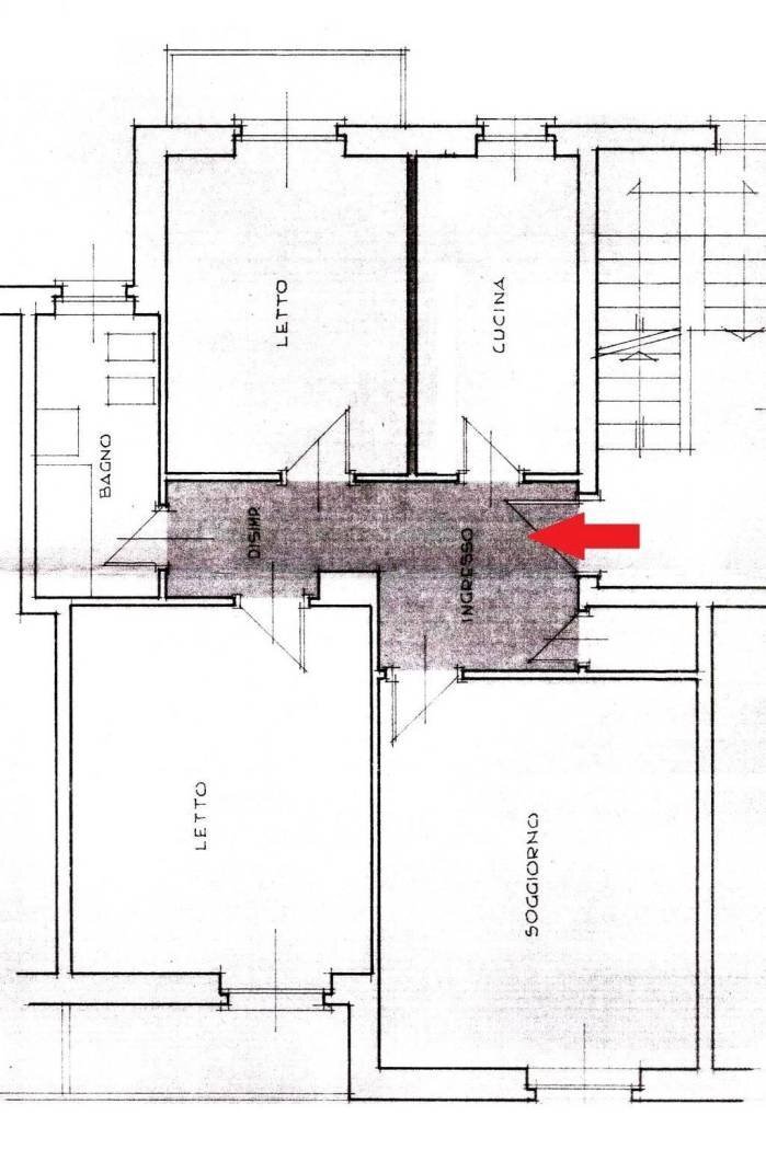 Quadrilocale via Pietro Abbà Cornaglia, 6, Alessandria - planimetria 1