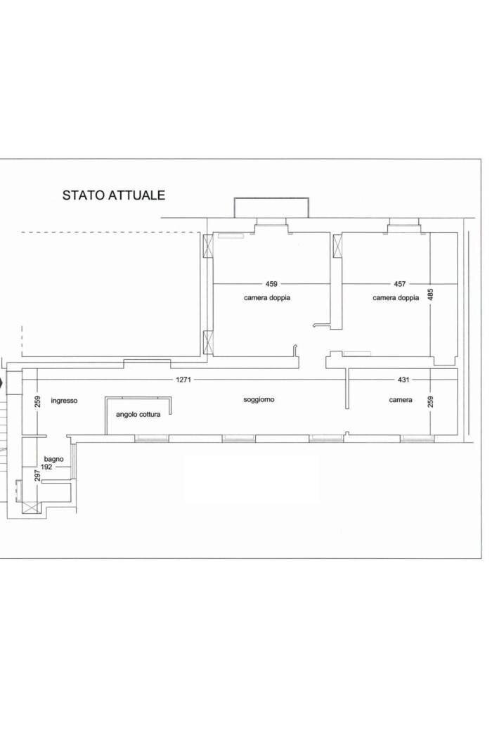 Quadrilocale via Piacenza, 23, Alessandria - planimetria 1