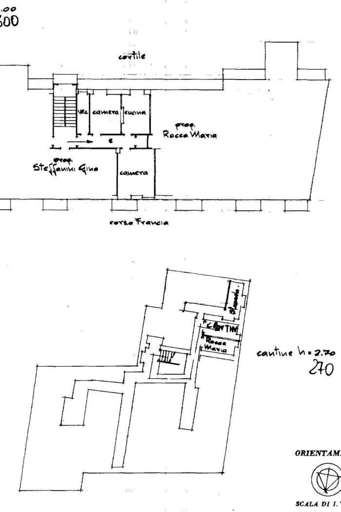 Three-room apartment corso Francia, 95, Torino (neighborhood Cit Turin) - floor plans 1