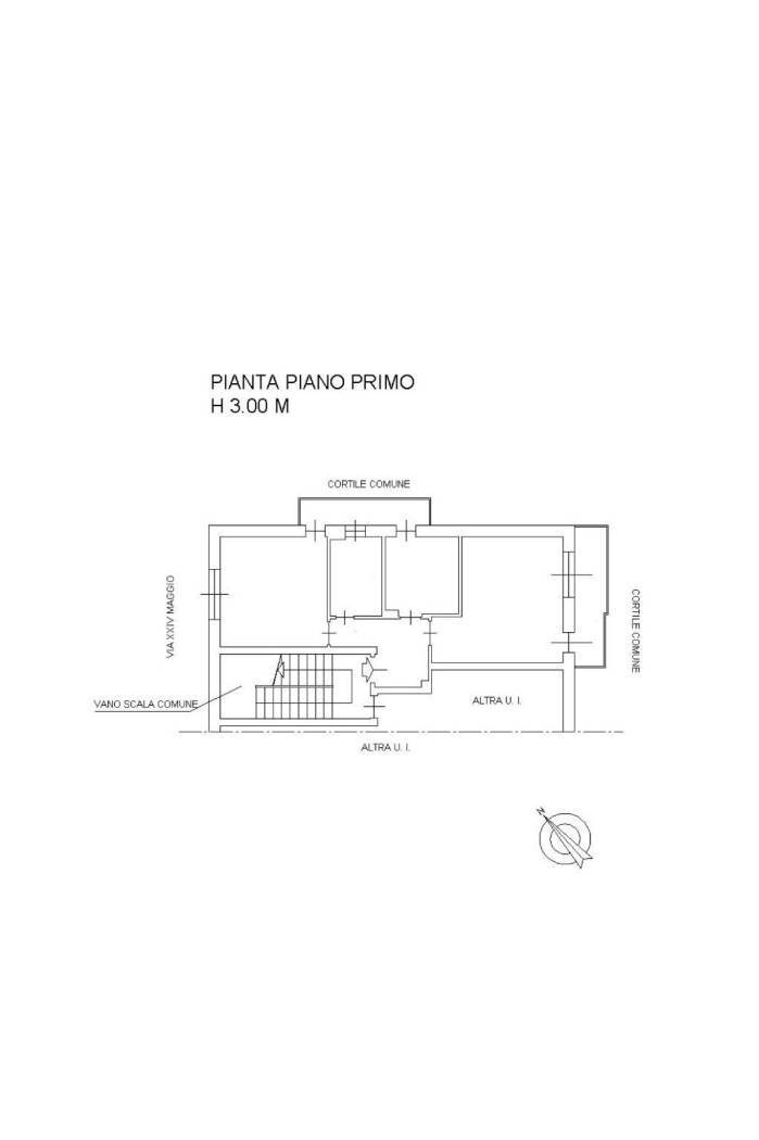 Three-room apartment via 24 Maggio, 26, Trofarello - floor plans 1