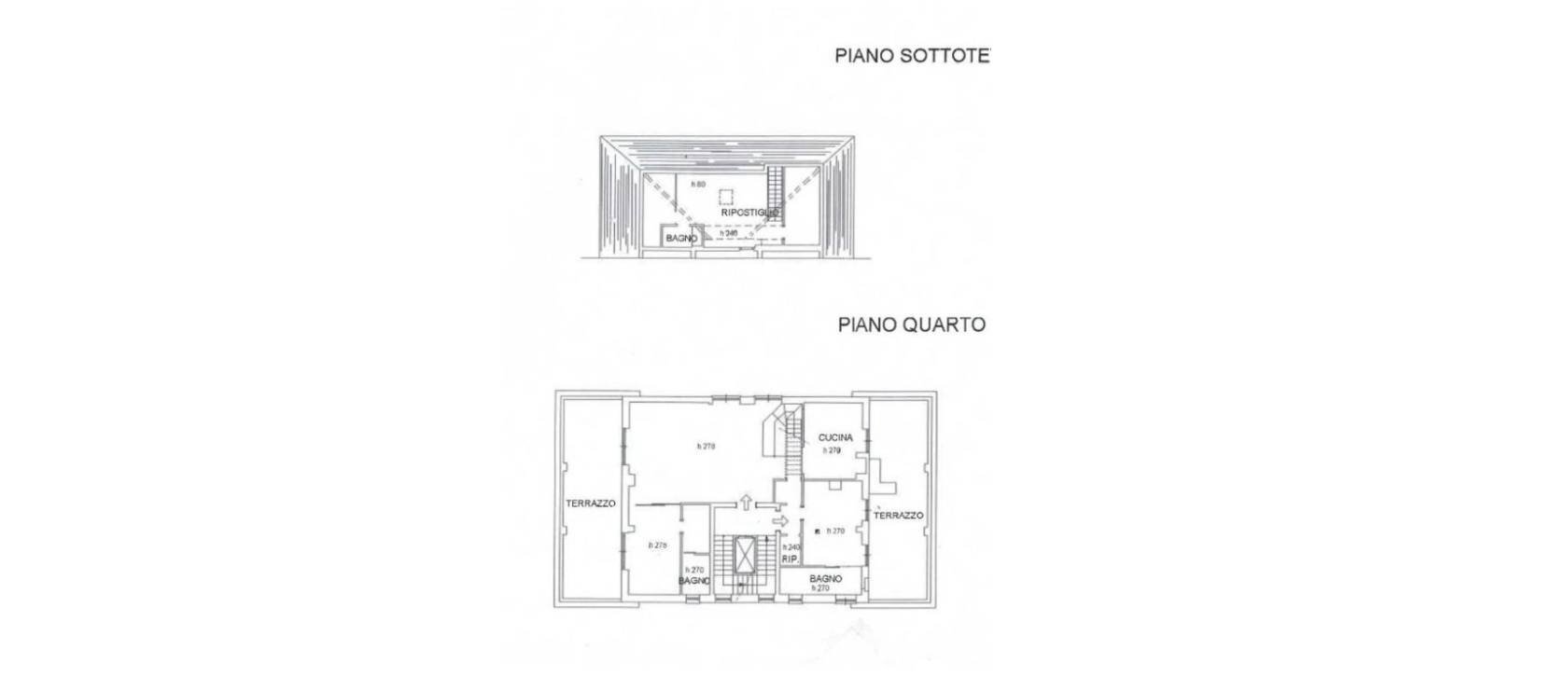 Attico via Gibilrossa, 77, Genova (zona Quarto) - planimetria 1