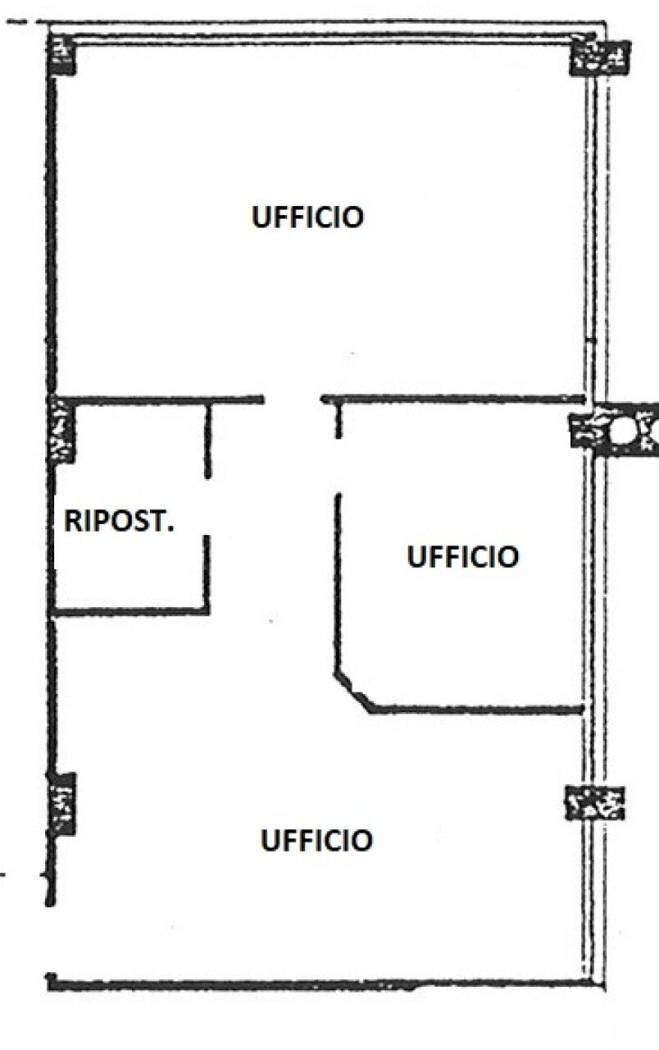 Ufficio corso Stati Uniti, 23, Padova - planimetria 1