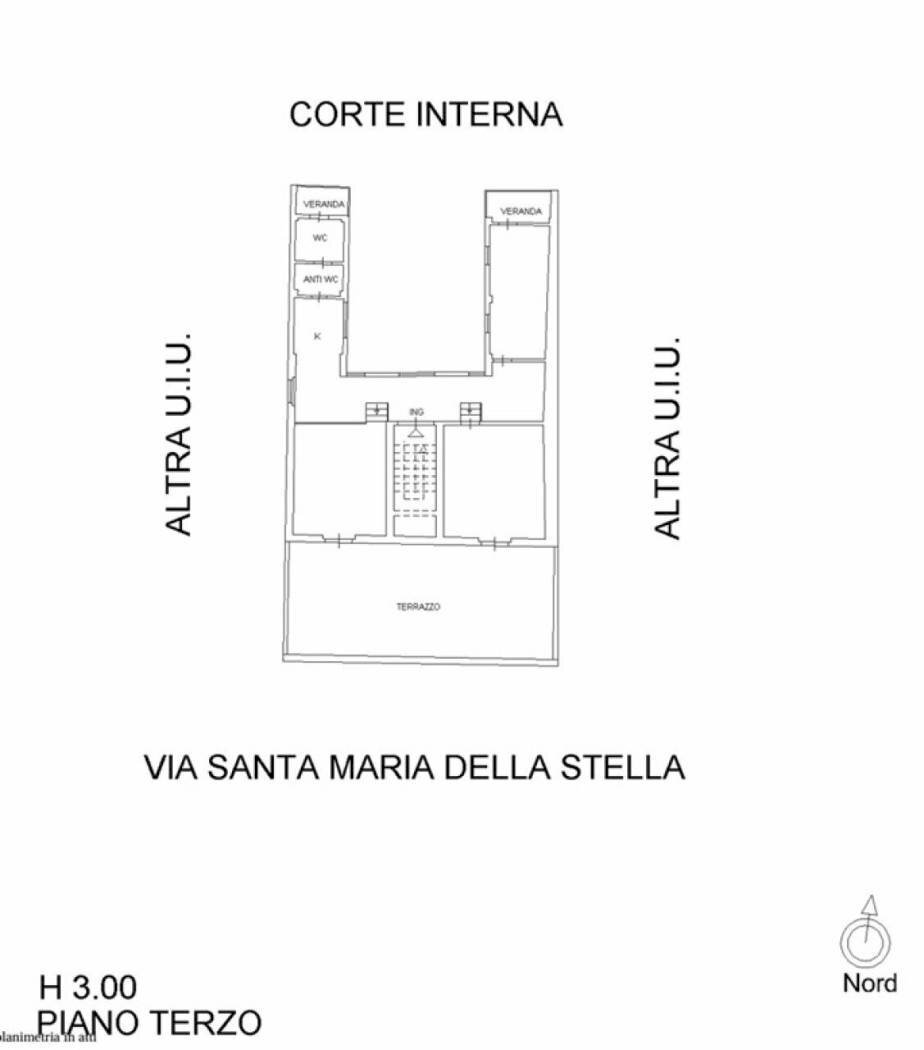 Attic via Santa Maria della Stella, 16b, Catania - floor plans 1
