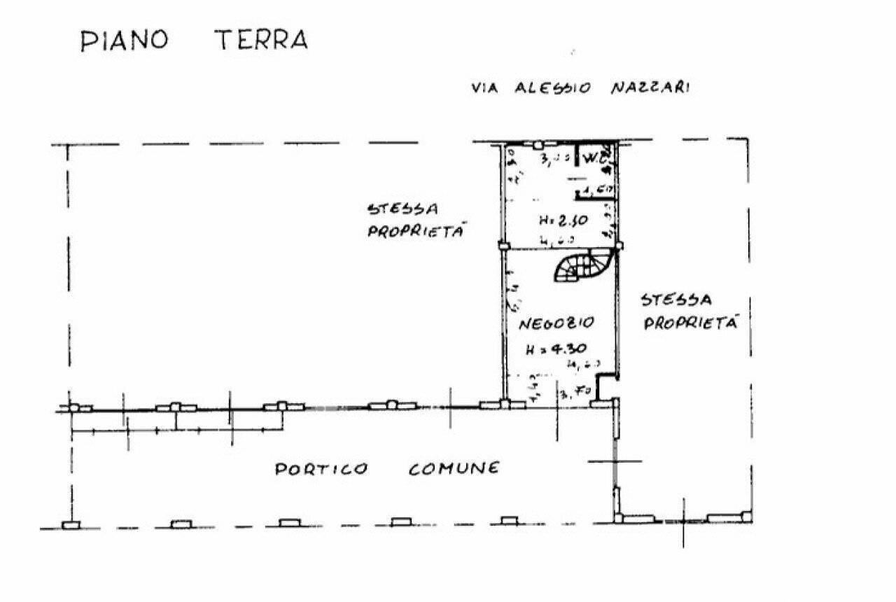 Negozio via Piazza Spada, 5, Fiuggi - planimetria 1