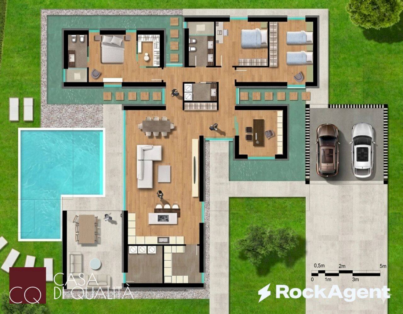 Villa via Alexander Fleming, Viterbo - floor plans 1